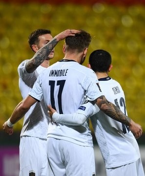 Italy continue perfect record in WC qualifiers. (Credit: Italy Twitter)Image Source: IANS News